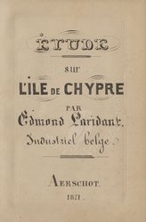 Étude sur L’Ile De Chypre ...