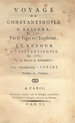 Voyage De Constantinople A Bassora, En 1781 ...