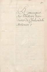 Remarques sur l’histoire des Turcs ...