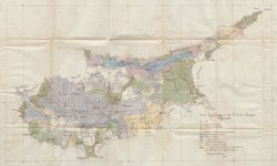 Carte Geologique de l'ile de Chypre