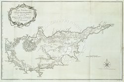 Map of the Island of Cyprus