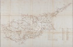 Carte geographique de l'ile de Chypre