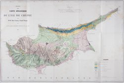 Carte Geologique de l'Ile de Chypre