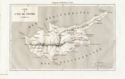 Carte de l'Ile de Chypre