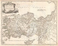 Asia Minor in suas partes seu provincias divisa / auctore Robert de Vaugondy